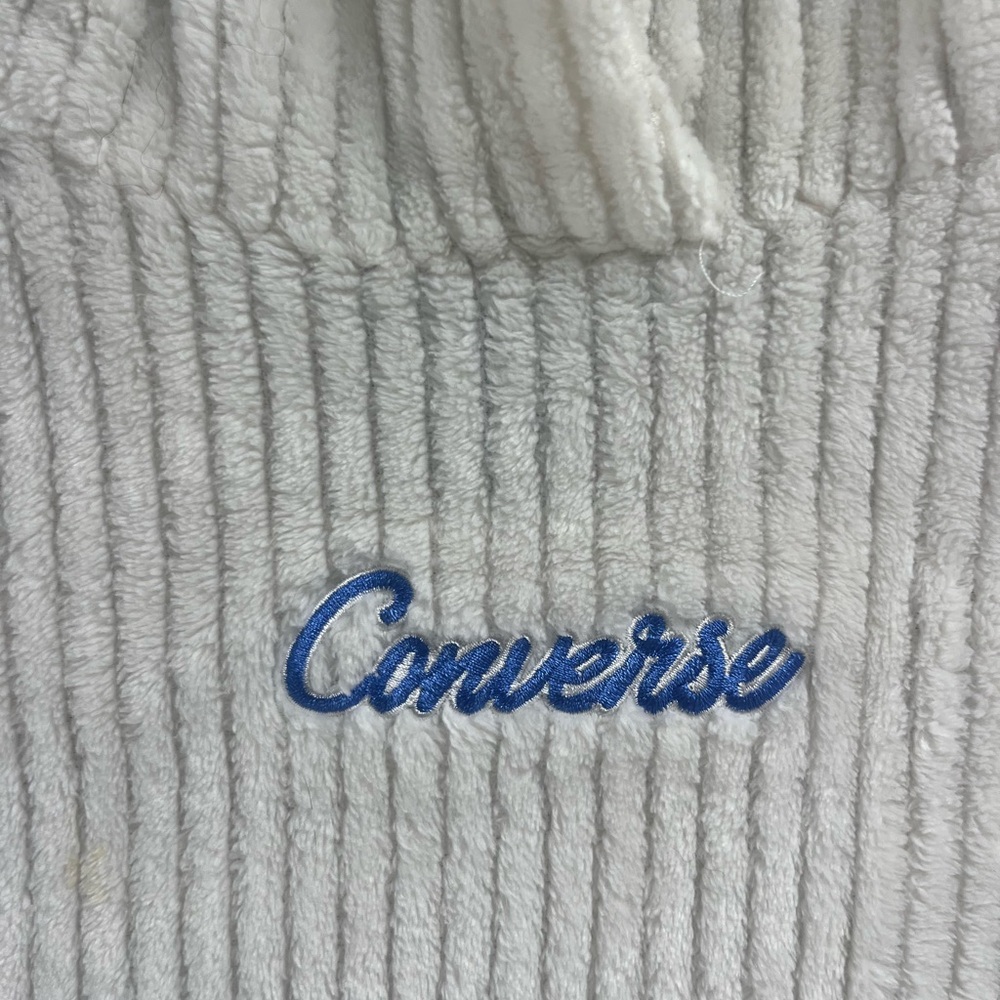Converse Youth Kids Soft Ribbed White Pullover Hoodie Girls L  12-13 yrs